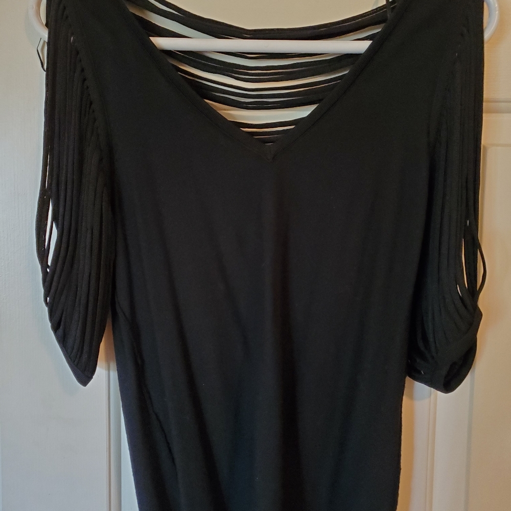 Sweater..black with awesome sleeve and back detail